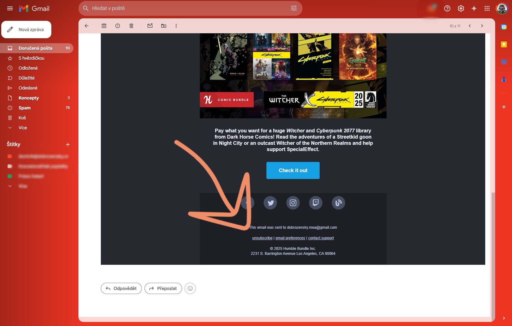 Odhlášení newsletterů