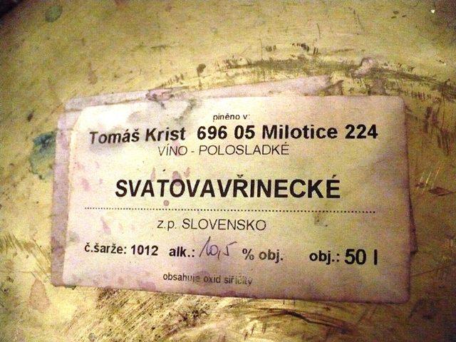 Ani sudové Svatovavřinecké nesplňovalo požadavky jakosti (Tomáš Krist Milotice /  Jana Sukdolová Český Krumlov)