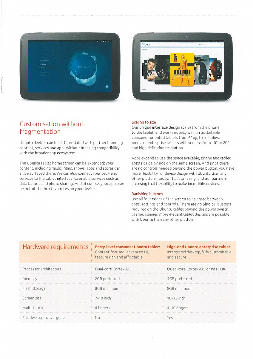Ubuntu pro tablety a mobily