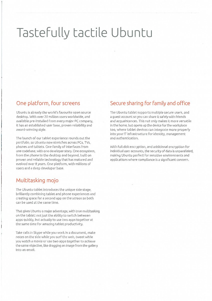 Ubuntu pro tablety a mobily