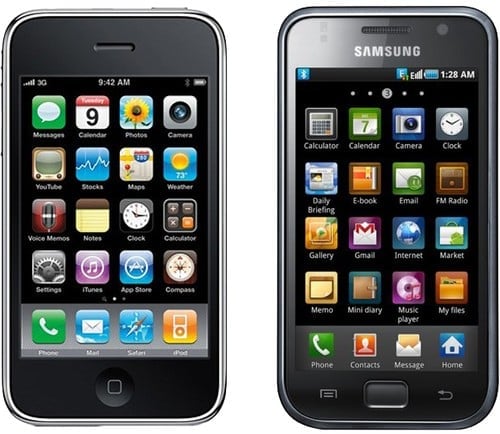 iPhone 3GS a Galaxy S