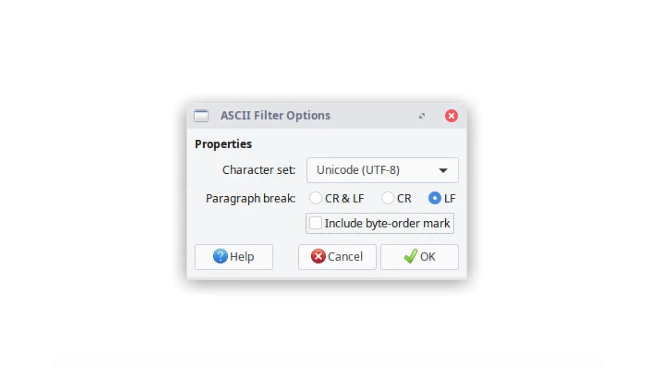 Export dokumentu nyní nabízí funkci Unicode filtru, který dokáže ukládaný dokument zbavit nechtěných znaků.