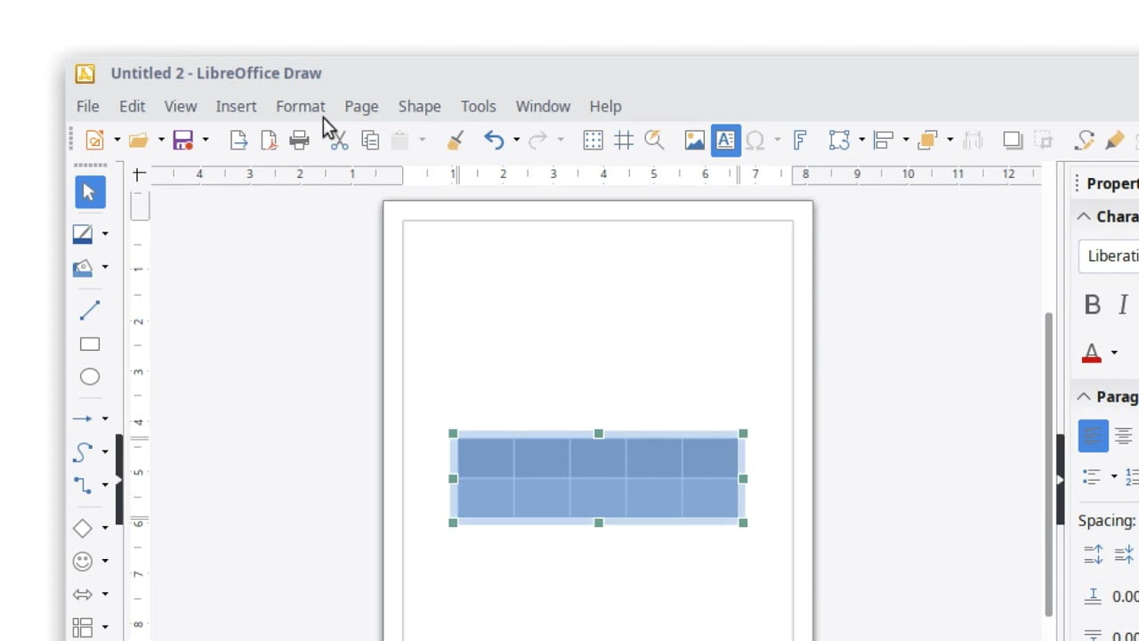 V Draw je nyní možné kreslit nové objekty, jako například tabulky.
