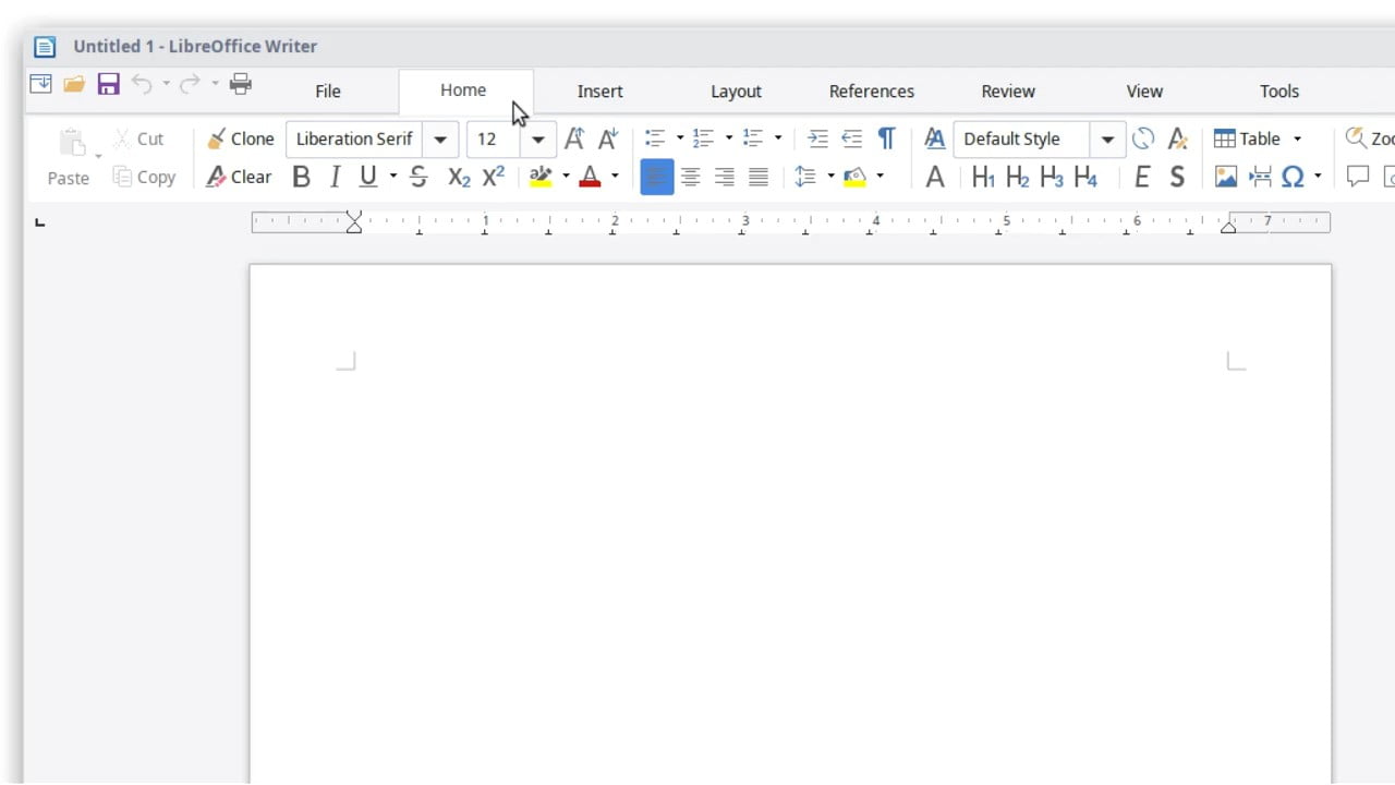 Volitelné rozhraní NotebookBar rozděluje nástroje do záložek a umožňuje tak jejich rychlejší vyhledání.