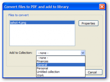 Konverze souboru do PDF formátu