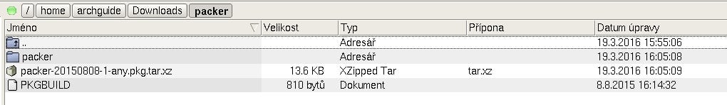 Arch: instalace balíčků z AUR