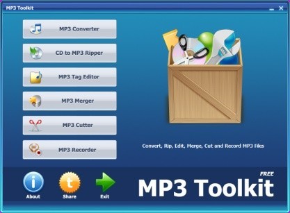 MP3 Toolkit ripuje CD a převádí hudbu