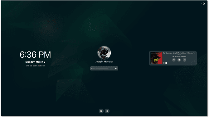 Cinnamon screensaver