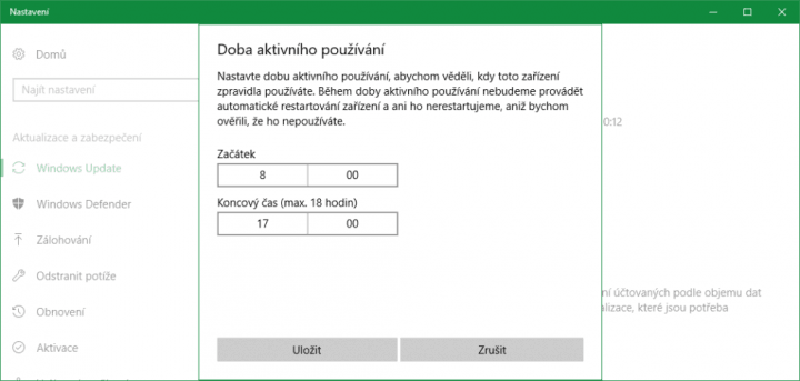 Doba, kdy nebude počítač kvůli aktualizacím nikdy restartován, byla prodloužena až na 18 hodin