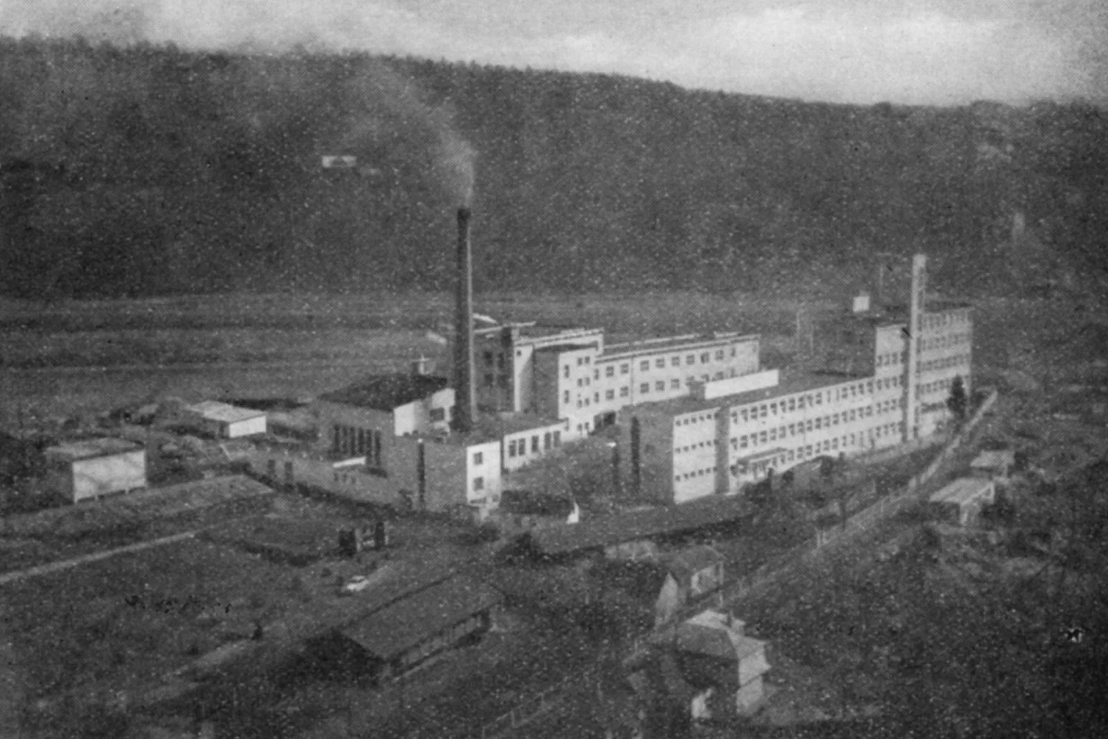 Takto vypadal areál penicilinky v roce 1952.