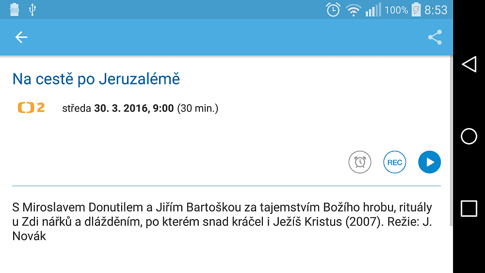 O2 TV - zpětné zhlédnutí je 50 hodin, duben 2016