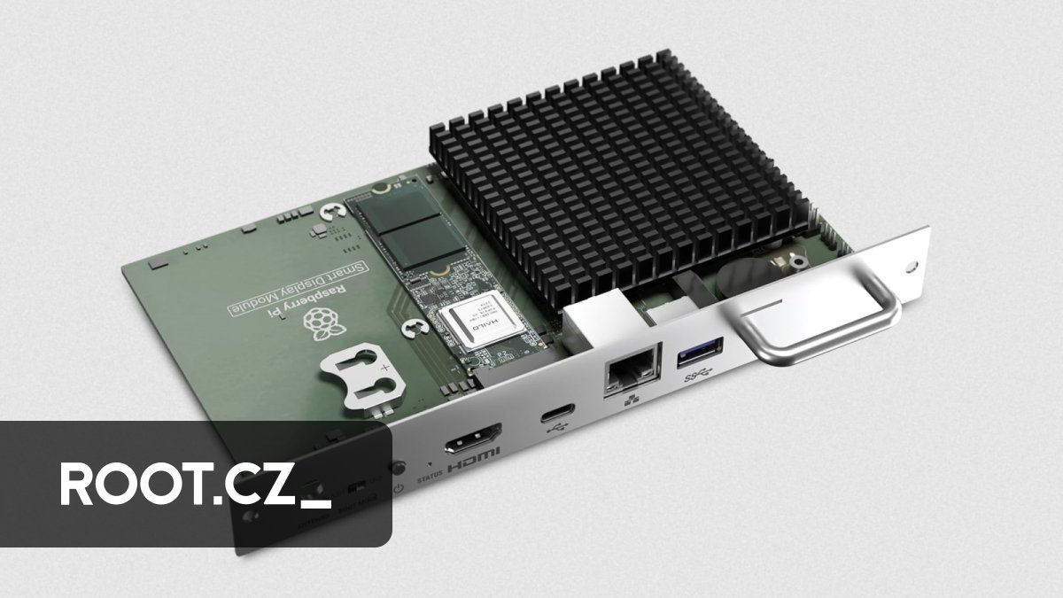 Root Space Module Raspberry Pi připravuje Smart Display Module pro připojení do displejů ...