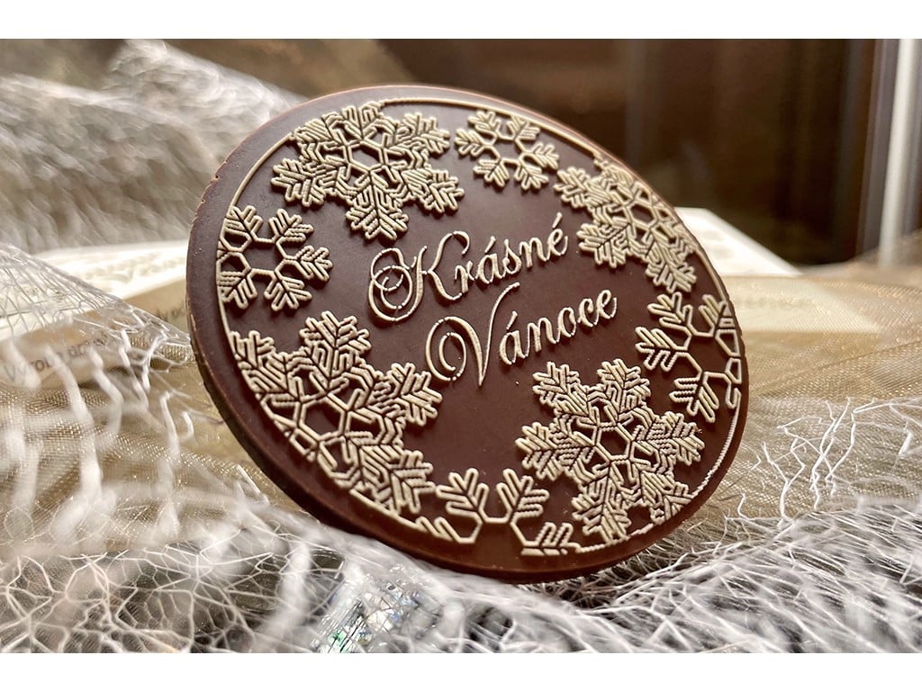 Čokoládové kolečko Krásné Vánoce