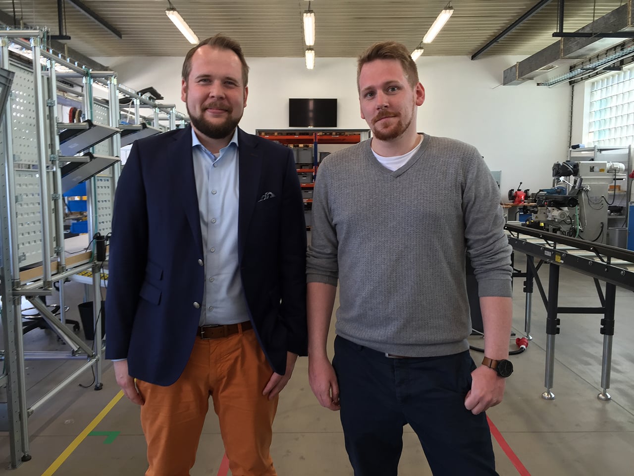 Zakladatel be3D David Miklas (vlevo) a šéf výroby Tomáš Mikula.