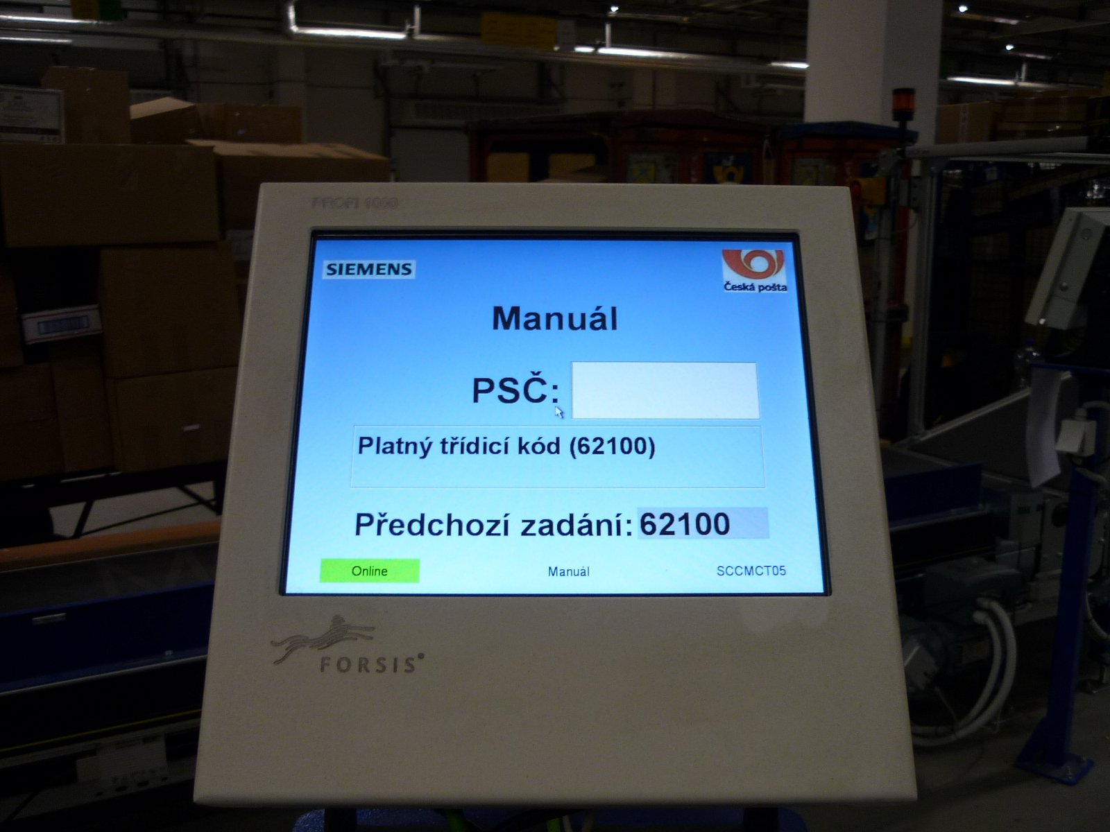 Česká pošta, třídírna Praha-Malešice