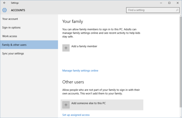 Přidání uživatelského účtu ve Windows 10