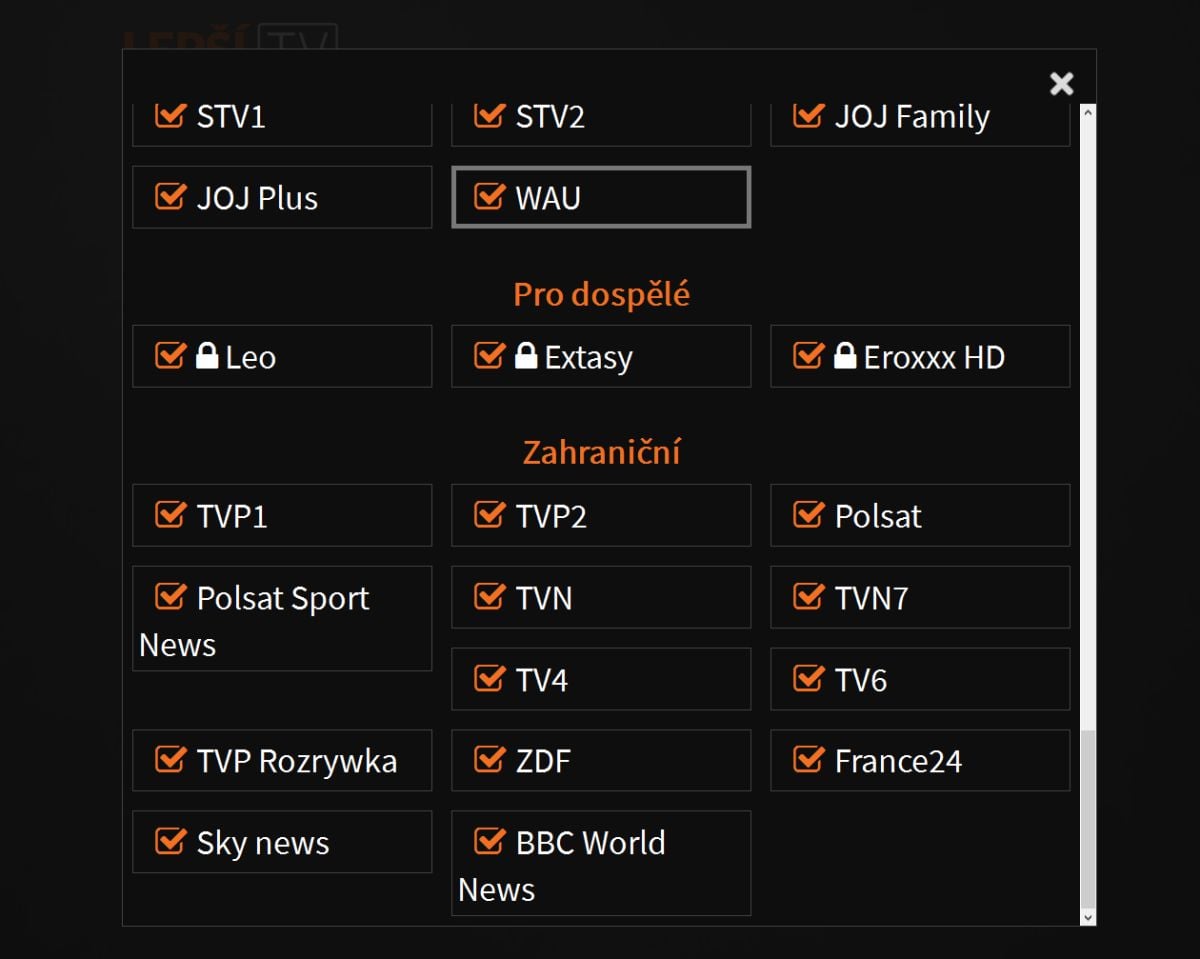 Lepší.TV na PC - stanice pro zobrazování
