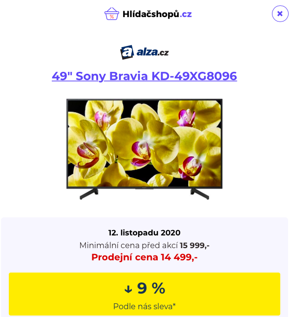 Rozdíl ve slevách na Alza.cz