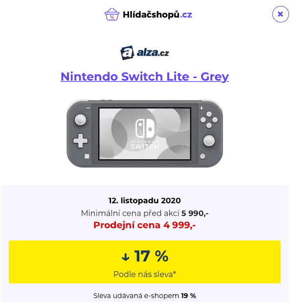 Rozdíl ve slevách na Alza.cz