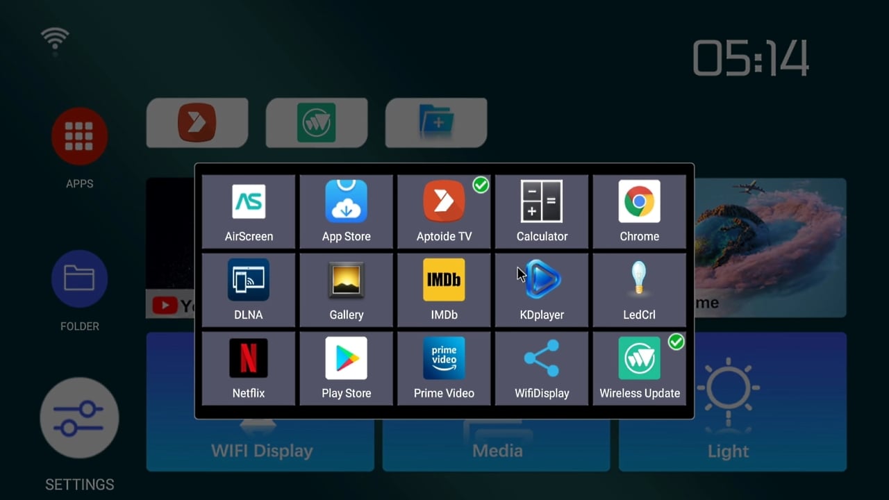 Ukázky rozhraní a nastavení podsvícení T95 Plus