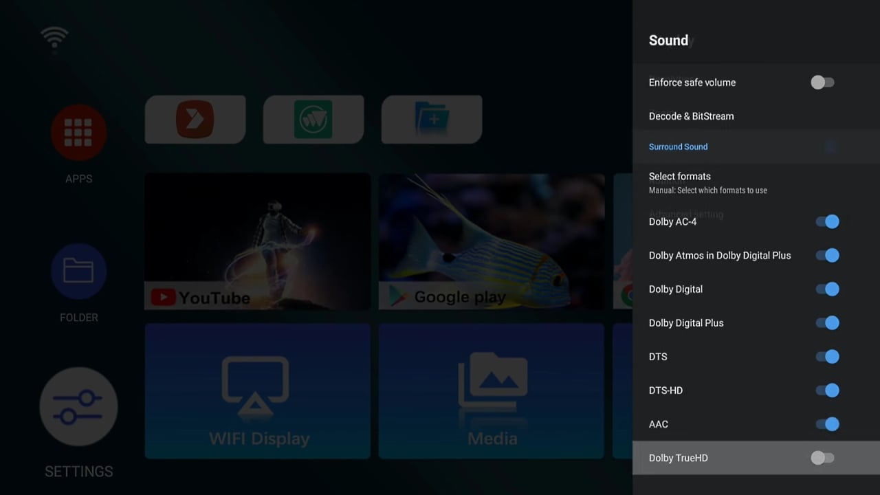 Ukázky rozhraní a nastavení podsvícení T95 Plus