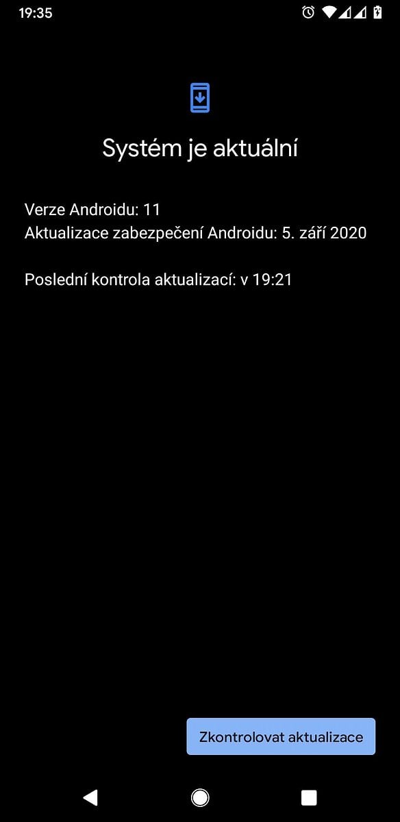 Nová verze 11 je tu, systém je aktuální.