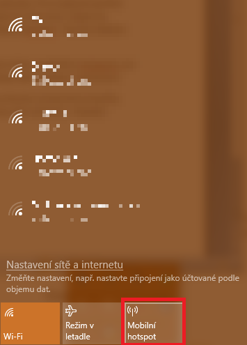 Svůj počítač s operačním systémem Windows 10 můžete přeměnit v mobilní hotspot