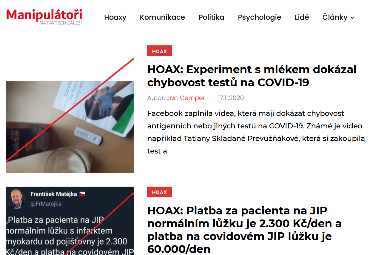 Nebezpečí fake news o koronaviru