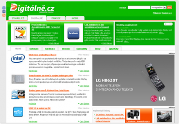 Digitalne.cz v novém kabátě a s novým obsahem