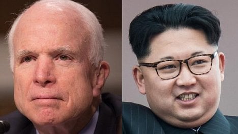 Náhledový obrázek - Šílené tlusté dítě a proslulý idiot. McCain vede s Kimem válku slov