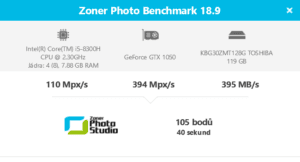 lenovo y530 ZonerPhotoBenchmark