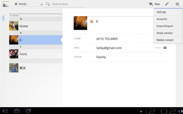 Přepracované kontakty pro snazší organizaci a hledání v nich. 