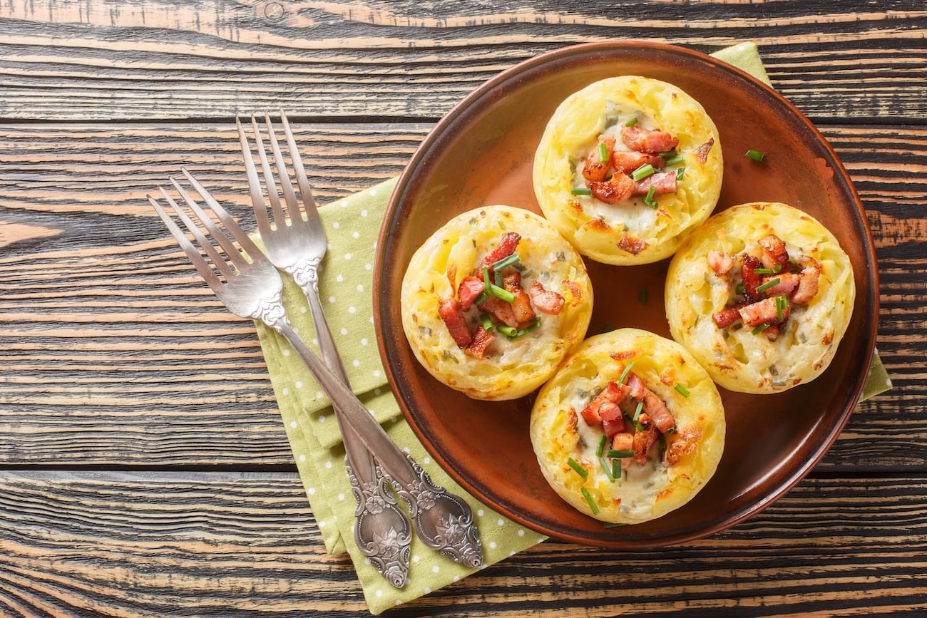 Křupavé hnízdo s tvarůžkovou náplní - recept