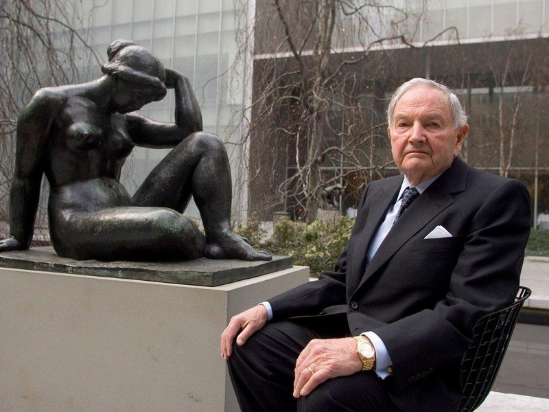  Miliardář David Rockefeller se dožil 101 let. Na snímku z roku 2006.