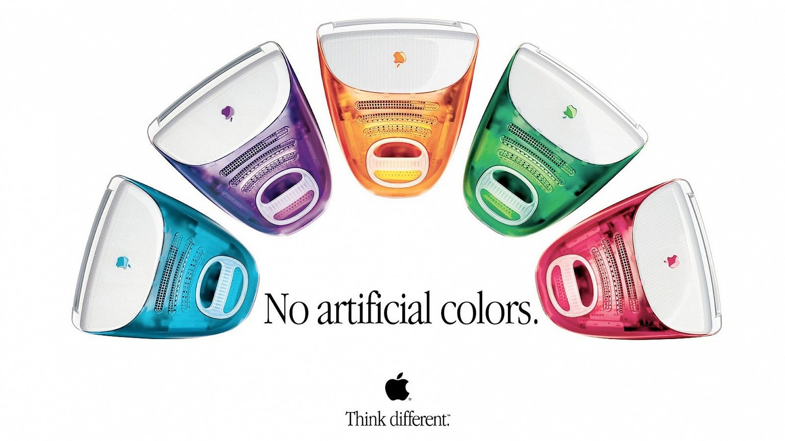 Počátkem roku představil Apple svůj počítač iMac v pěti barvách. Obsahovaly 266MHz procesor PowerPC G3m 32 MB RAM, 15" monitor a 6GB disk.