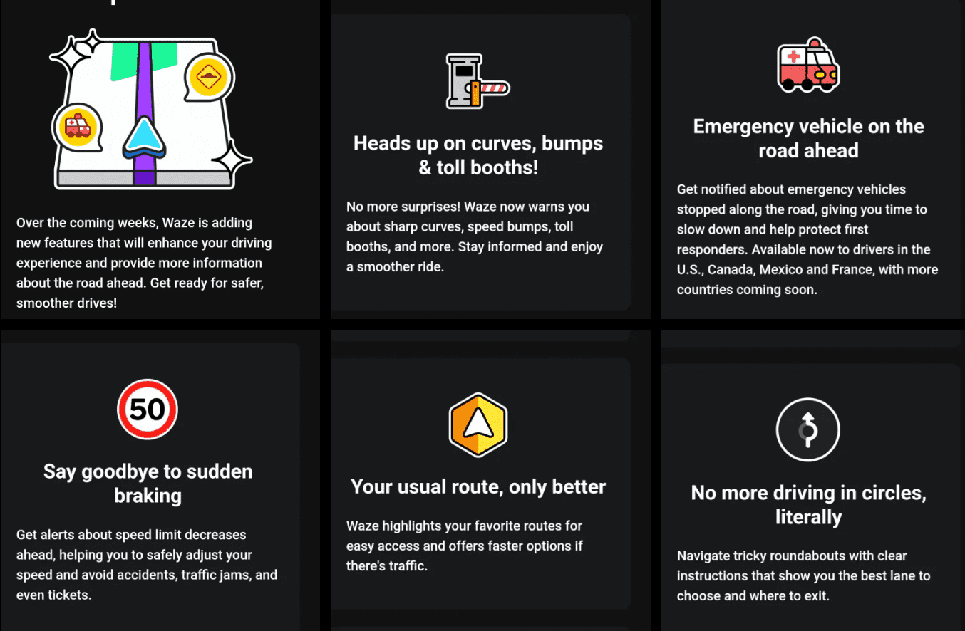 Nové funkce autonavigace Waze