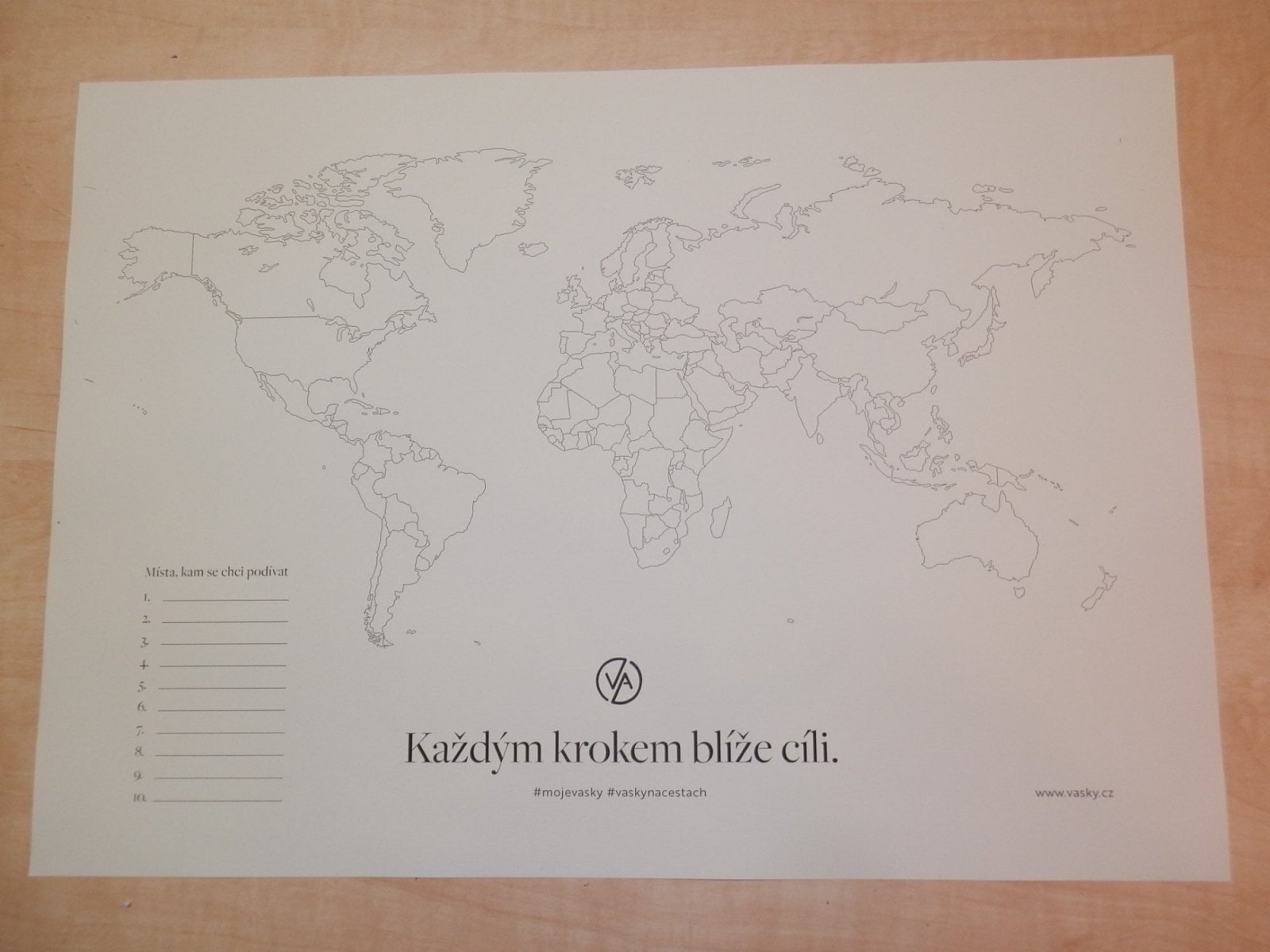 Každým krokem blíže k cíli - mapka dodávaná společně s botami