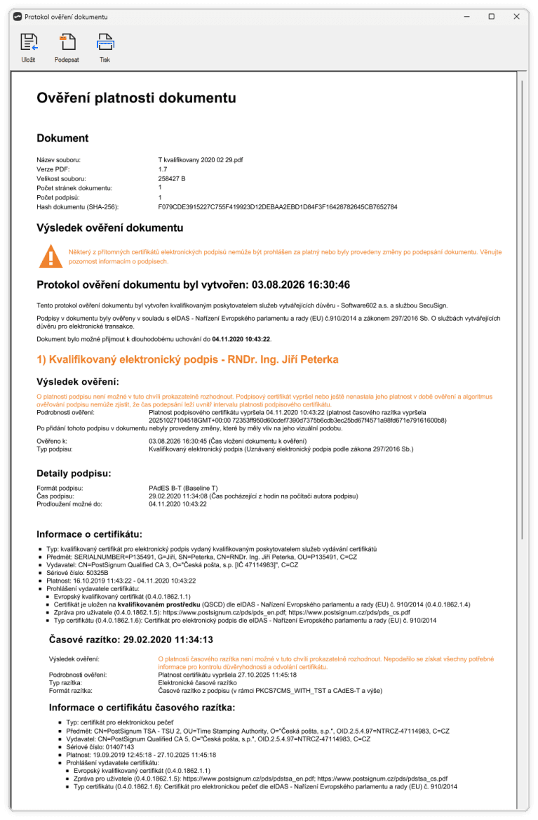 Adobe Acrobat Reader a kvalifikovaný elektronický podpis