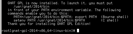 Instalace překladače Ada