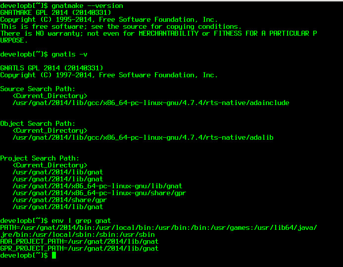Instalace překladače Ada