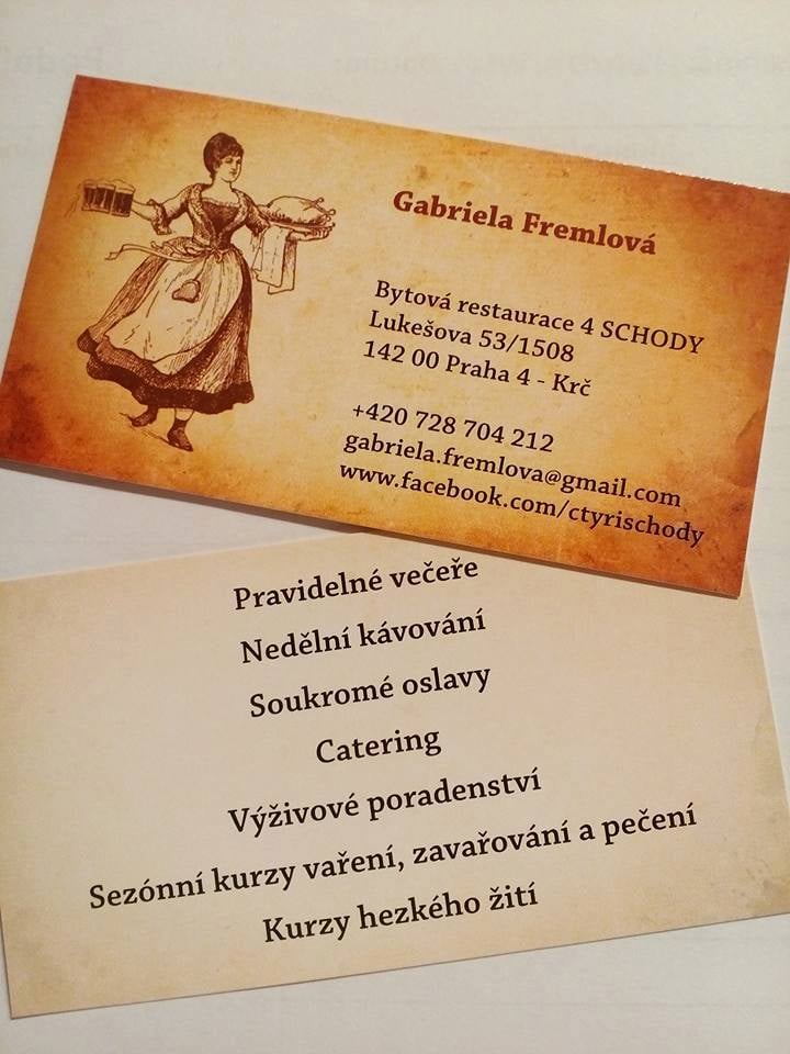 Takto se vaří a stoluje v bytové restauraci 4 schody.