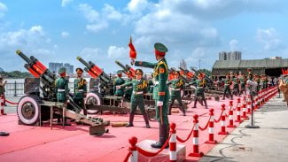 Vojenské cvičení vietnamské armády