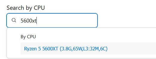 Ryzen 5 5600XT v databázi podporovaných CPU na deskách Asus