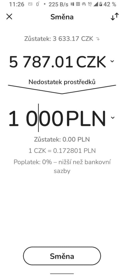 Zen.com. Směnárna s nabídkou kurzu. (01. 02. 2026)