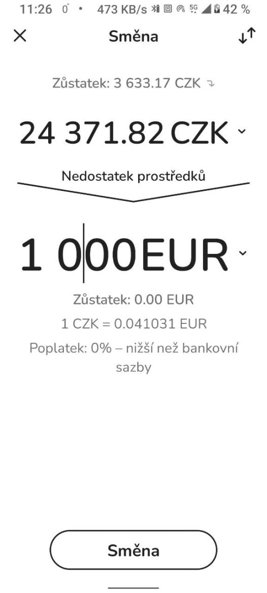 Zen.com. Směnárna s nabídkou kurzu. (01. 02. 2026)