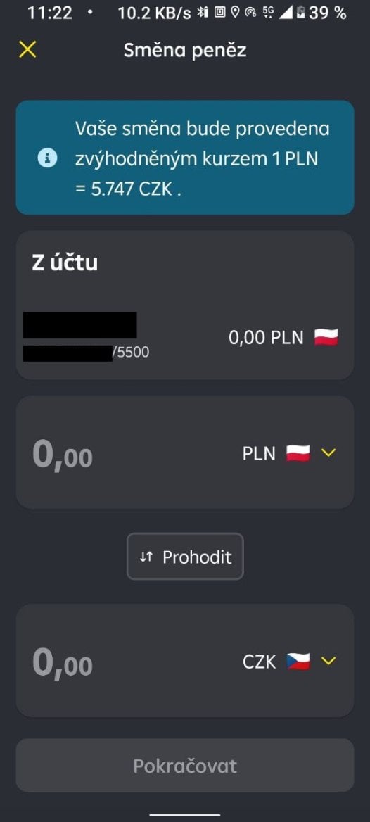Raiffeisenbank. Služba RB Směnárna s nabídkou lepšího kurzu. ( 01. 02. 2026)