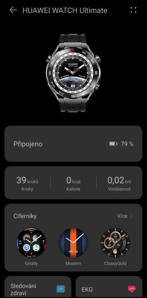 Huawei Watch Ultimate aplikace