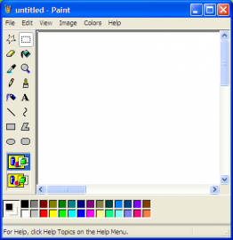 Malování integrované ve Windows XP