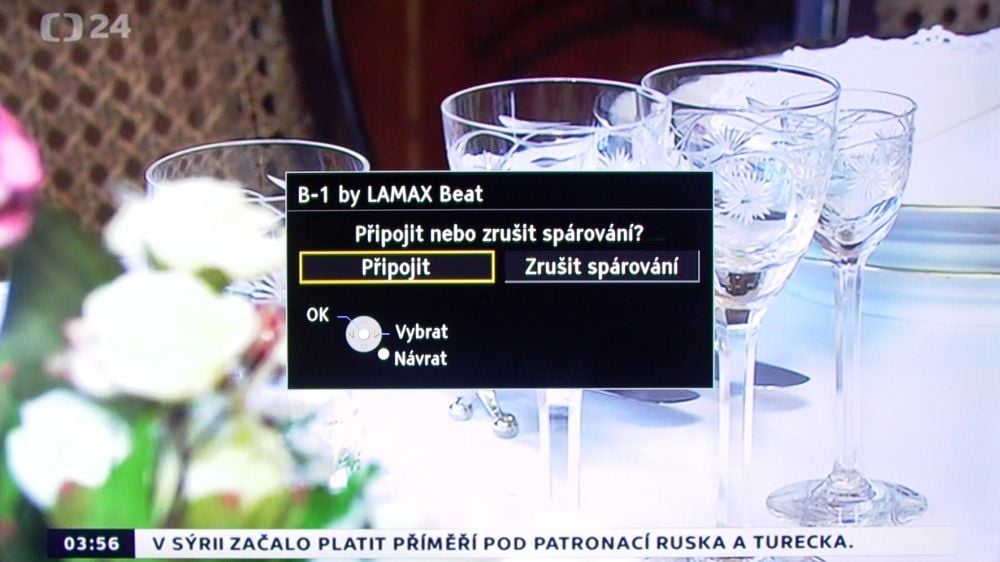 Panasonic TX-50DS630 - nastavení Bluetooth