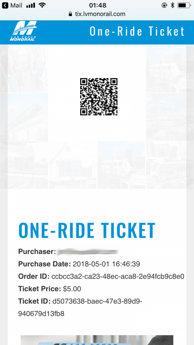 Placení pomocí Google Pay a mobilu v Las Vegas Monorail